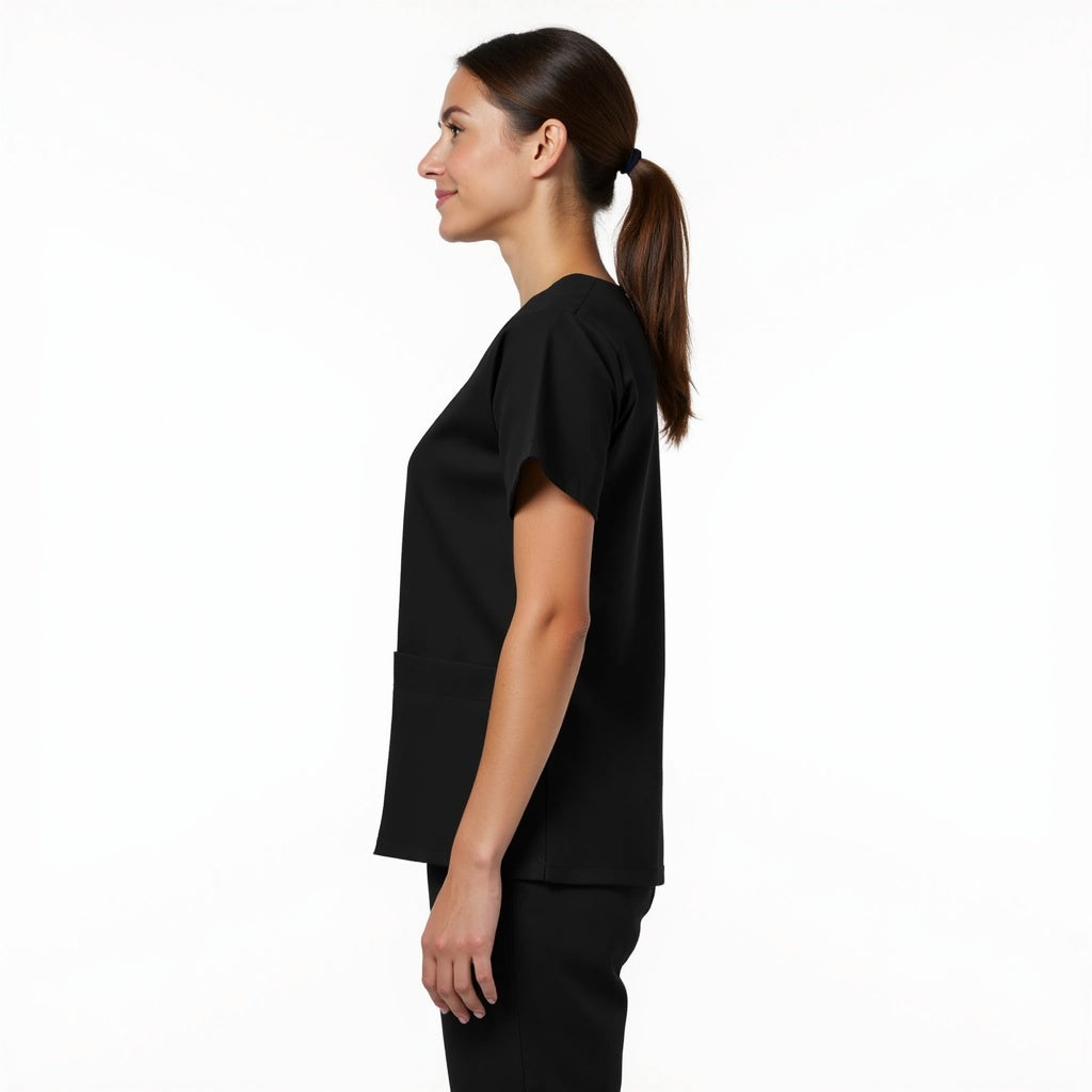 Black Surgical Scrub Set